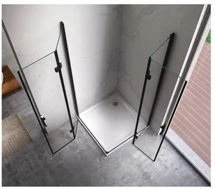 231 HYDAR KABINA PRYSZNICOWA 90x90 BLACK SKŁADANA 6MM 23178226 78226-uniw - Kabiny prysznicowe - miniaturka - grafika 5