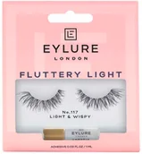 Sztuczne rzęsy i akcesoria - Eylure Fluttery Light Lashes sztuczne rzęsy z klejem efekt wypełnienia No. 117 103284-uniw - miniaturka - grafika 1