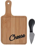 Deski do krojenia - EH Excellent Houseware Deska do krojenia Bambusowa DESKA DO SERÓW + nóż nożyk do sera 121206 - miniaturka - grafika 1