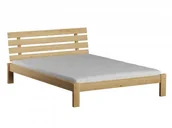 Łóżka - Magnat Meble Łóżko sosnowe Klara 140x200 dąb - miniaturka - grafika 1