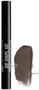 Nyx professional makeup NYX Professional Makeup - DIP, SHAPE, GO! LONGWEAR BROW POMADE - Pomada do brwi z aplikatorami - 06 - BRUNETTE - Pomada do brwi - miniaturka - grafika 2