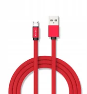 Kable USB - Przewód Kabel Usb Micro 1M Czerwony -Seria Ruby - miniaturka - grafika 1