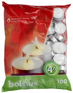Bolsius Podgrzewacze 100 SZT. BIAŁE - Świece - miniaturka - grafika 3