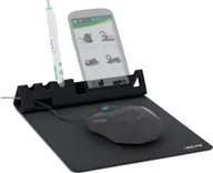 Podkładki pod mysz - InLine Podkładka Podkładka pod mysz z uchwytem na smartfona i długopisy czarna 55261 - miniaturka - grafika 1