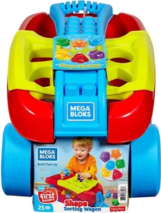 Fisher Price Fisher Price Mega Bloks Wózek Sorter FVJ47 - Klocki - miniaturka - grafika 3