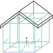 Sprzęt geodezyjny - GeoFennel Laser liniowy krzyżowy FLG 64-GREEN HP 12-308-20 - miniaturka - grafika 1