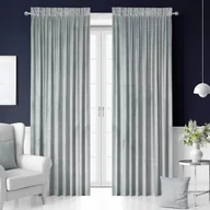 Zasłony - tarino ZASŁONY GOTOWE NA TAŚMIE WELUROWE 140X250 SZARA DCDA-704FE - miniaturka - grafika 1