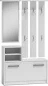 Meble do przedpokoju - TopEshop garderoba wieszak lustro szafka na buty biały GAR BIEL GAR BIEL CDF - miniaturka - grafika 1