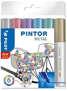 Pilot Pen Pilot Pigment marker pintor, Medium,-częściowy zestaw "Metal Mix ' 3131910517450 - Półki łazienkowe - miniaturka - grafika 2