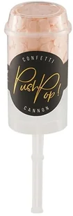 PartyDeco Tuba strzelająca "Push Pop" konfetti brzoskwiniowe 18 cm PPK1-075 - Gadżety dla niej i dla niego - miniaturka - grafika 3