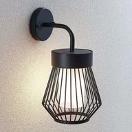 Lampy ogrodowe - LINDBY Kinkiet zewnętrzny Vajana w kształcie klatki - miniaturka - grafika 1