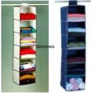 Meble modułowe i akcesoria - WISZĄCY ORGANIZER DO SZAFY 6 PÓŁEK BIAŁY - miniaturka - grafika 1