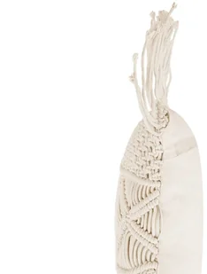 Beliani Zestaw 2 poduszek dekoracyjnych makrama 40 x 45 cm beżowy YORTAN - Poduszki dekoracyjne - miniaturka - grafika 4