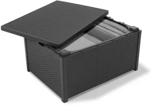 Allibert Allibert Stolik z funkcją schowka Arica grafit 221044 221044 - Ławy i stoliki kawowe - miniaturka - grafika 4