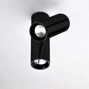 Milan Iluminación Haul lampa sufitowa LED 2-punktowa, czarna - Lampy sufitowe - miniaturka - grafika 3