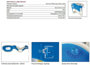 Ambu A S Kołnierz ortopedyczny- ratunkowy, regulowany Redi ACE - dla dorosłych Regulowany kołnierz ortopedyczny Ambu Redi-ACE, przeznaczony jest do stosowania w ratownictwie medycznym. Kołnierz umożliwia uzysk Redi-ACE - Meble i wyposażenie gabinetów medycznych - miniaturka - grafika 2