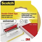 Taśmy klejące - Scotch 42012050 taśma klejąca uniwersalny, dwustronna, 50 MM X 20 m, jasny brąz 42012050 - miniaturka - grafika 1