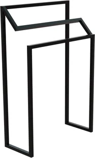 Lavita Lavita SUMBAWA Stojak na ręcznik 90x60x25 Czarny - Akcesoria łazienkowe Lavita Lavita SUMBAWA Stojak na ręcznik 90x60x25 Czarny - Akcesoria łazienkowe - miniaturka - grafika 1