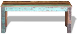 Ławka z odzyskiwanego drewna 110x35x45 cm - Ławki do przedpokoju - miniaturka - grafika 7