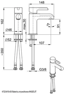 KFA Angelit 472281540 - Baterie wannowe i prysznicowe - miniaturka - grafika 3