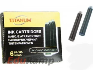 Titanum NABOJE ATRAM.6 SZT CZARNE OPAKOWANIE BPZ - Pozostałe akcesoria dla plastyków - miniaturka - grafika 2