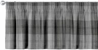 Zasłony - Dekoria Lambrekin na taśmie marszczącej krata szaro-grafitowa 130 × 40 cm Edinburgh 393-115-75 - miniaturka - grafika 1