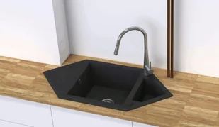 Deante Hexon ZQPS653 szary - Zlewozmywaki Deante Hexon ZQPS653 szary - Zlewozmywaki - miniaturka - grafika 4