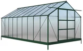Szklarnie ogrodowe - Vente-unique.pl Szklarnia ogrodowa IXORA z poliwęglanu o powierzchni 16,8 m, z podstawą - miniaturka - grafika 1