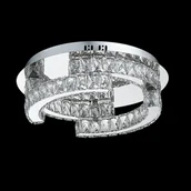 Lampy sufitowe - Luxera 62429 - LED Plafon kryształowy SANTANA 1xLED/24W/230V - miniaturka - grafika 1