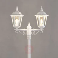 Lampy ogrodowe - Konstsmide 2-punktowa latarnia FIRENZE, biała - miniaturka - grafika 1