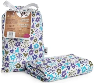 XKKO Bambusowy muślinowy otulacz XKKO BMB 120x120 - Flowers&Birds Boys BMB120052 - Akcesoria do karmienia - miniaturka - grafika 2