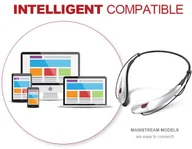 Słuchawki - Mobilari M444006 Czerwono-Szare - miniaturka - grafika 1