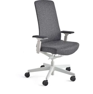 Fotel biurowy, krzesło biurowe AJ Produkty Krzesło biurowe BELMONT, biały stelaż, ciemnoszary - Fotele i krzesła biurowe Fotel biurowy, krzesło biurowe AJ Produkty Krzesło biurowe BELMONT, biały stelaż, ciemnoszary - Fotele i krzesła biurowe - miniaturka - grafika 2