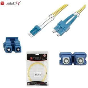 Techly Techly Światłowód krosowy LC-SC duplex 3m 9/125 OS2 jednomodowy - Kable światłowodowe - miniaturka - grafika 3