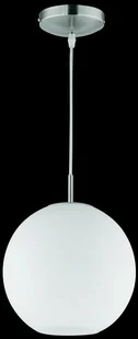 Reality Leuchten Reality lampy lampa wisząca lampa wisząca w Niklowo-matowa, szkło opal biały, 1 X E27 maks. 60 W bez źródeł światła, średnica 25 cm, zawieszenie maksymalnie 150 cm r30152507 R30152507 - Lampy sufitowe - miniaturka - grafika 2