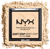 Pudry do twarzy - NYX professional makeup Professional Makeup - CAN''T STOP WON''T STOP - Mattifying Powder - Matujący puder do twarzy - 6 g - FAIR - miniaturka - grafika 1