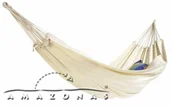 Hamaki - Amazonas Hamak BARBADOS, kremowy, 340x150 cm - miniaturka - grafika 1