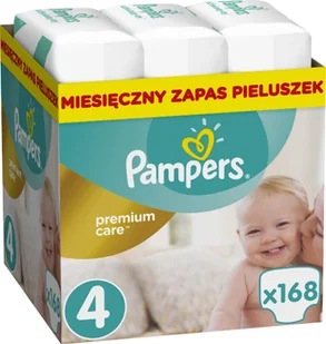 Pampers Premium Care 4 MAXI 168 szt 8-14 kg) ZAPAS NA MIESIĄC pieluchy jednorazowe - Pieluchy - miniaturka - grafika 4