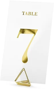 PartyDeco Dekoracja "Numery na Stół", transparentne, 12 cm, 20 szt KPZ4-019ME - Gadżety dla niej i dla niego - miniaturka - grafika 2