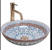 Umywalki - Rea U0267 Arte Blue Umywalka nablatowa - miniaturka - grafika 1