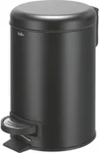 Kosze na śmieci - baliv BALIV Kosz łazienkowy Step Matt czarny 3l - miniaturka - grafika 1