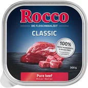 Mokra karma dla psów - Rocco Megapakiet Classic tacki 27 x 300 g Wołowina i łosoś | - miniaturka - grafika 1