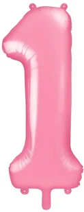 PartyDeco Balon foliowy cyfra 1, 34", niebieski jasny FB1P-1-001J - Balony i akcesoria - miniaturka - grafika 10