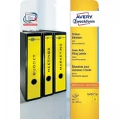 Etykiety do drukarek - Etykiety Zweckform Na Segregatory 61 x 297 Żółte 20 ark ZW482-6 - miniaturka - grafika 1