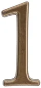 Numery na dom - Cyfra /1/ 5CM BRĄZ TRANSPARENT - miniaturka - grafika 1