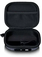 Powerbanki - Lenco Lenco PBC-20  etui na słuchawki ze zintegrowanym powerbankiem  torba na słuchawki  2200 mAh powerbank  z kablem micro USB  wejście i wyjście USB  kolor szary - miniaturka - grafika 1