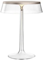 Lampy stojące - Flos Bon Jour H41 chrom przezroczysty lampa biurkowa F1032046 + F1033000 - miniaturka - grafika 1