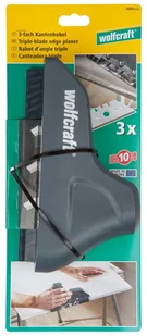 wolfcraft GmbH wolfcraft Strug z potrójnym ostrzem do krawędzi, czarny, 4009000 - Strugi ręczne - miniaturka - grafika 8