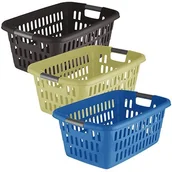 Kosze na bieliznę - axentia Axentia 291585 kosz na pranie, 61 x 41 x 25 cm-, 1 - opakowanie 291585 - miniaturka - grafika 1