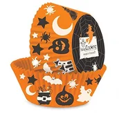 Zegary - Unbekannt ScrapCooking Zegar wahadłowy 5087 Halloween 36 sztuki foremki do muffinów papier nadaje się do bezpośredniego kontaktu z żywnością wielokolorowa 21 x 10,7 x 3 cm 5087 - miniaturka - grafika 1